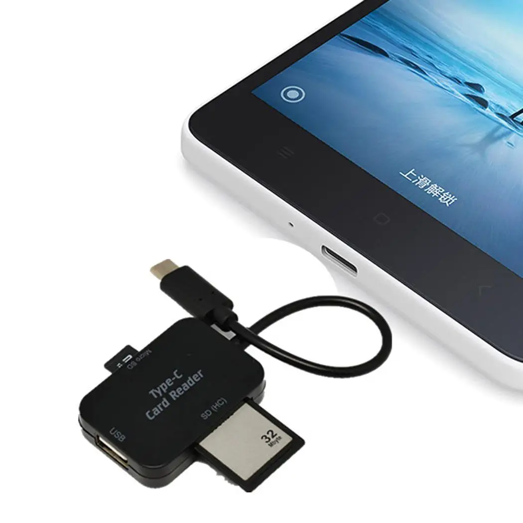 Многофункциональный двойной USB порт высокоскоростной кард-ридер и для телефона