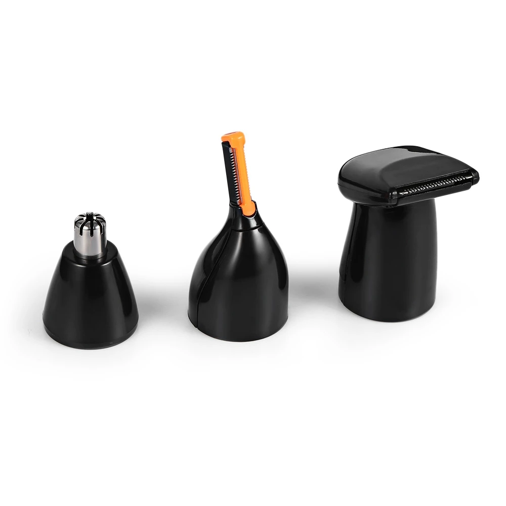 Kemei KM-312 Перезаряжаемые NoseTrimmer 3-в-1 для бровей ухо бакенбард волос триммер washableremovable головка Уход за лицом машинка для стрижки волос