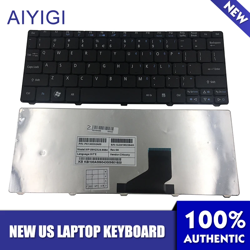 AIYIGI черная клавиатура для ноутбука США Acer D255 D255E 522 D257 AOD257 D260 D270 AOD260 AO521 AO532 AO533 532H 521