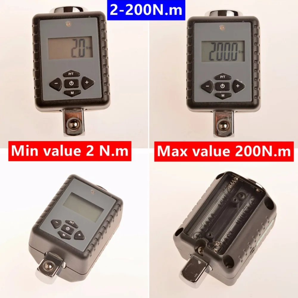 Динамометрический ключ Pro с цифровым дисплеем регулируемый электронный гаечный