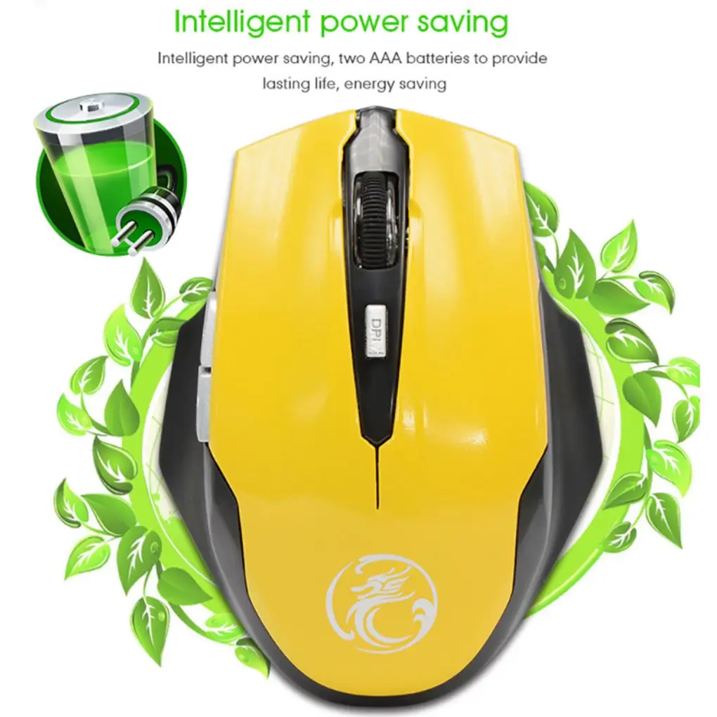 

iMice E-1900 Mini Wireless Mouse Portable 1600DPI 6 Buttons 2.4Ghz USB PC Gamer Mouse Home Laptop Computer