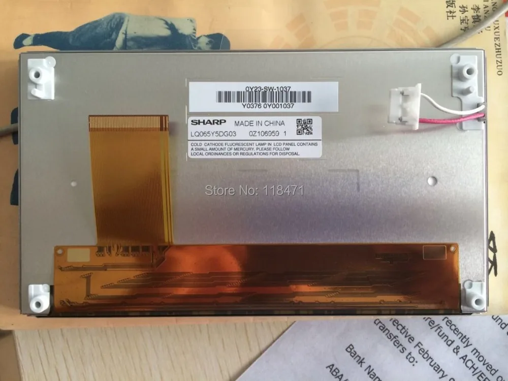 

Оригинальная ЖК-панель LQ065Y5DG03 6,5 дюйма a Si TFT, гарантия 12 месяцев