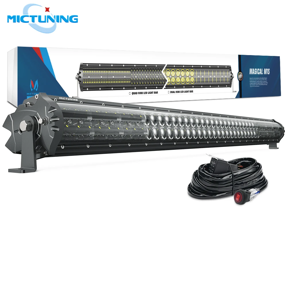 MICTUNING M1s 42 ''Высокая мощность Автомобильный светодиодный рабочий светильник бар точечный прожектор 22680LM дальнего света w/жгут проводов для внедорожника грузовика трактора