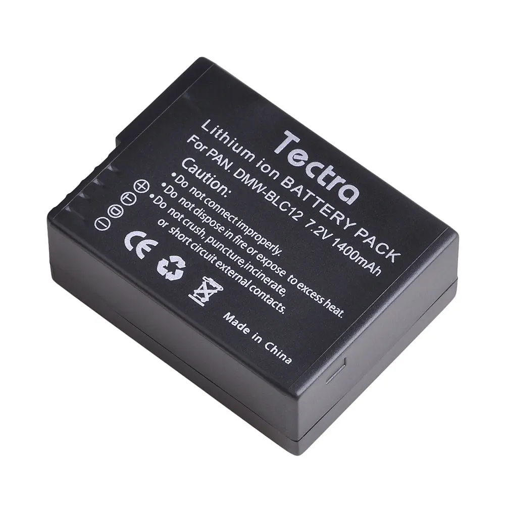 

Tectra 1400mAh 1PCS DMW-BLC12 DMW-BLC12E Li-ion Battery for Panasonic FZ1000, FZ200, FZ300, G5, G6, G7,GH2,DMC-GX8