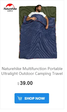 NatureHike 190x75 см, мини, летний, теплый, Погодный, открытый, для природы, кемпинга, туризма, альпинизма, Сверхлегкий конверт, хлопковый спальный мешок