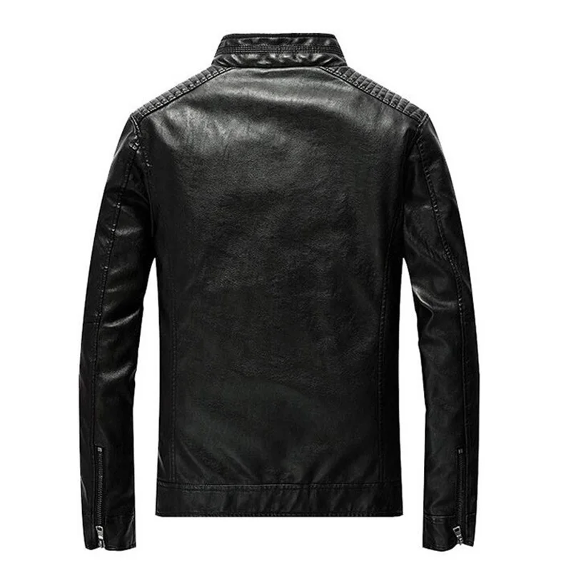 Men Leather Jacket Men's Spring Autumn Casual PU Leather Jacket Coat Winter Thick Warm Motorcycle Outerwear Jackets Male Clothes