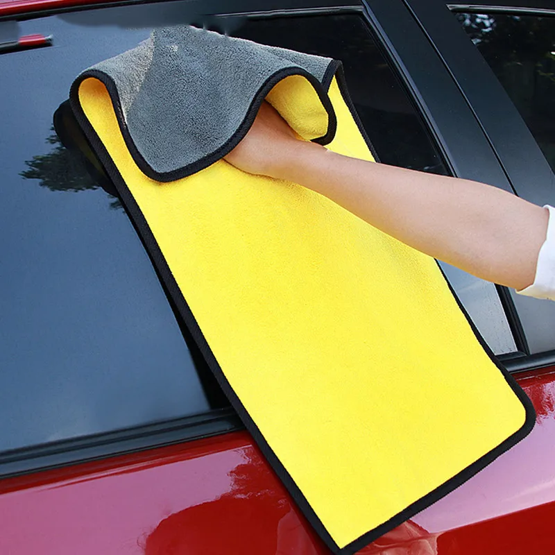 Car Wash Accessories 30*60cm Microfiber Towel Cars Washing Super Absorbent Auto Care Hemming Drying Towels Cleaning Cloth | Автомобили и