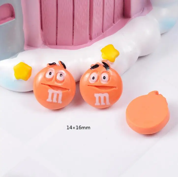 Kawaii плоские пластмассовые М Бобы милые конфеты diy Кабошоны украшения для скрапбукинга телефон Ремесло детали для декора