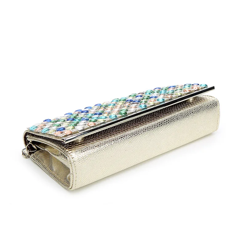 [Marte и JOVEN] Новинка 2017 года Роскошные Для женщин дизайнер черный PU кристалл сумка