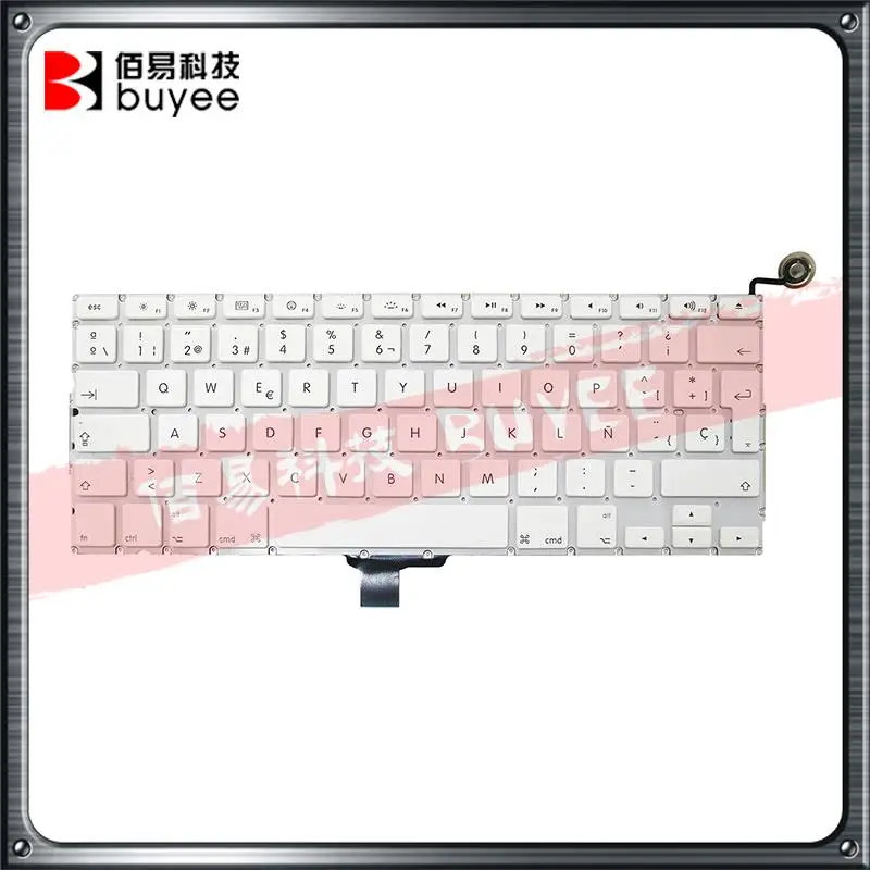 Original A1342 White Spanish Layout Keyboard For Macbook Air 13 Inch ES Spain Keyboards Language | Компьютеры и офис