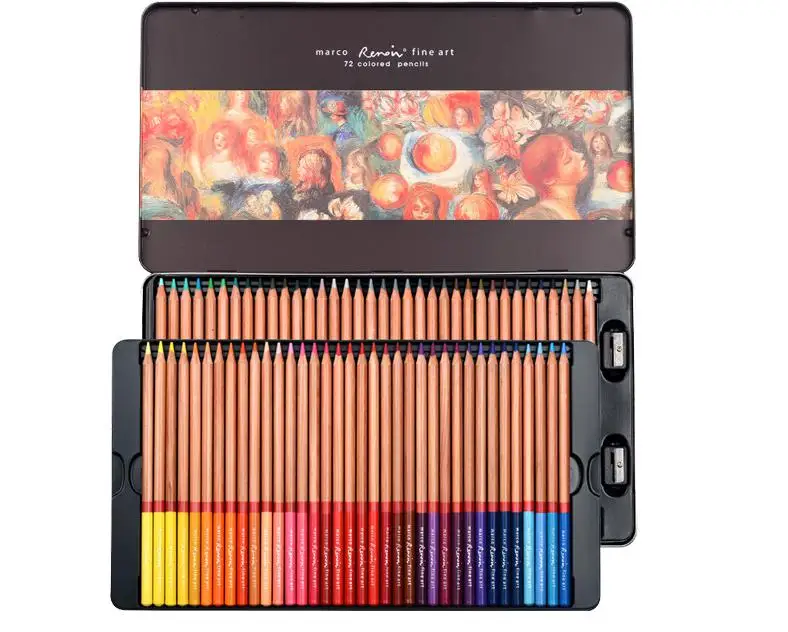 Marco Raffine Artist 72 100 цветных карандашей Набор для рисования оптовая продажа|color pencil