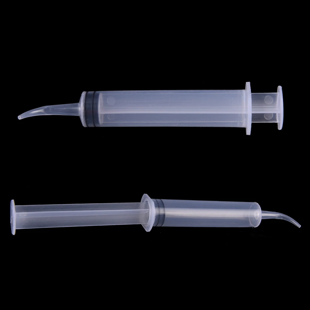 

1pcs/Set 12ml Disposable Dental Irrigation Syringe With Curved Tip Dental Kit Tooth Whitening Material Dental Instrument