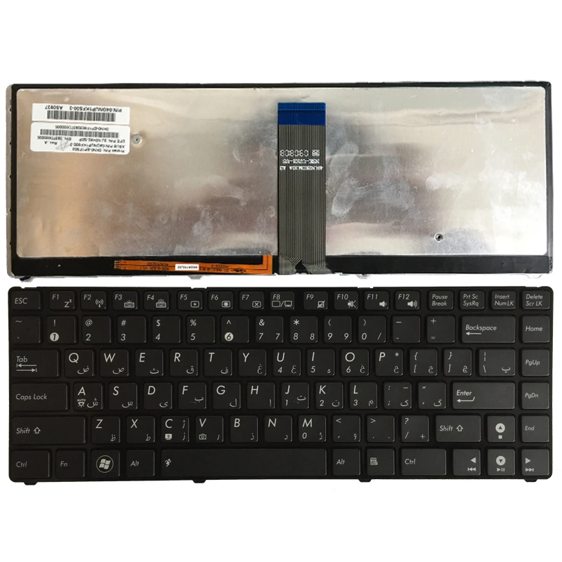 Клавиатура с арабской раскладкой для ноутбука ASUS u20 120IK UL20 1201 1201HA 1201T 1201N AR черная