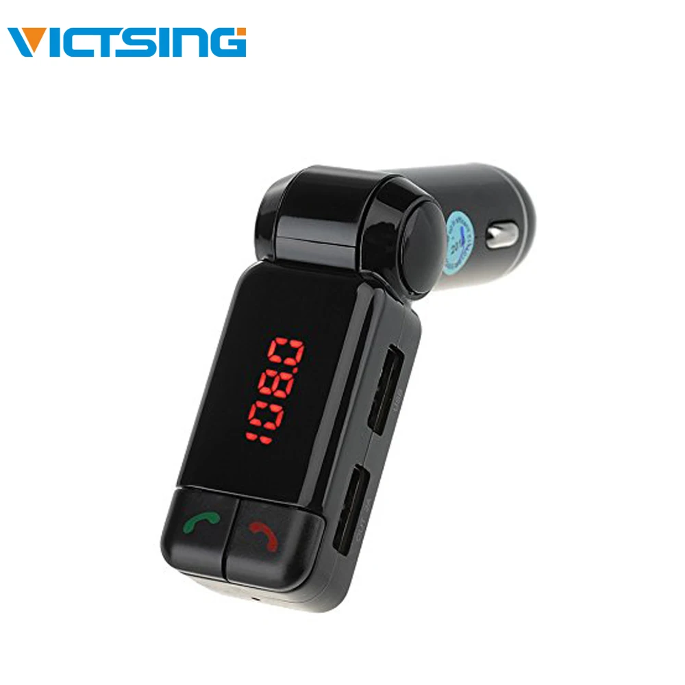 VicTsing FM Transmitter Bluetooth Car Kit with Dual USB Charger Hands-Free Calling Wireless In-Car MP3 Player | Автомобили и