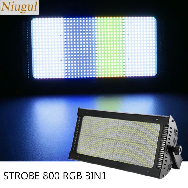 

800 RGB 3IN1 светодиодный мерцающий светильник/DMX стробоскоп вспышка светильник/4 индивидуально контролируемый модули дыхательный эффект Strobe сц...