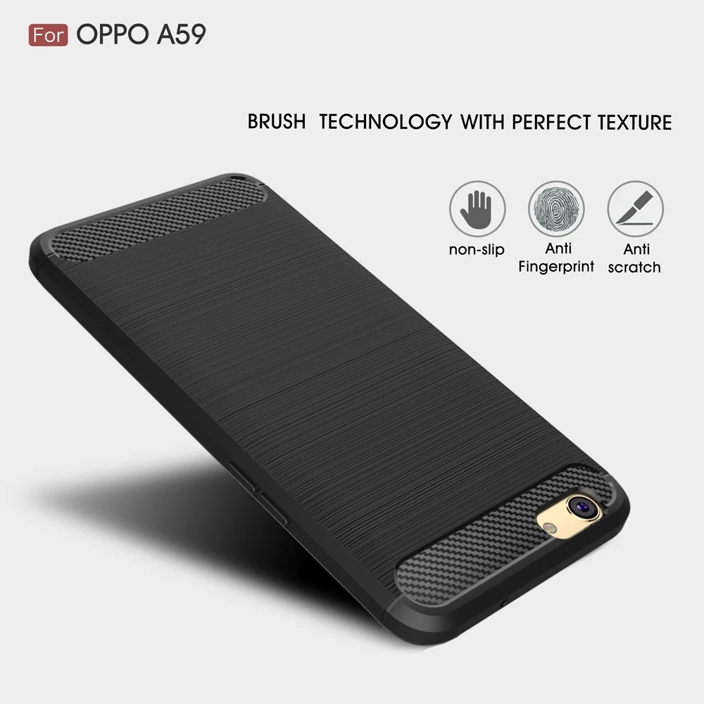 Keysion телефон чехол для OPPO F1S A59 окружающей среды углерода Волокно мягкие ТПУ