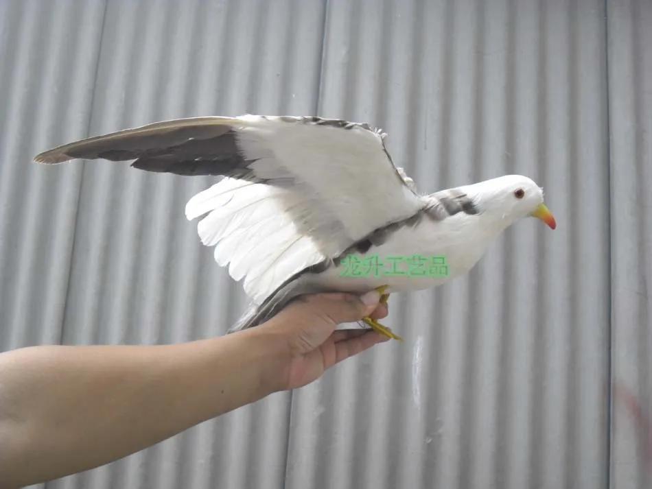 Перья чайки большой 38x60 см Летающая Чайка модель игрушки фотография реквизит