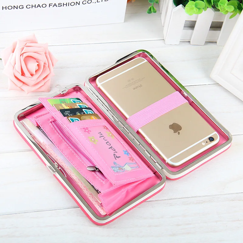 Новинка 2016 женские кошельки знаменитые на высоком каблуке с ремешком запястье