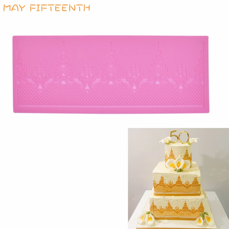 Сахар силиконовые кружевы плесени для торта аксессуар украшения Craft/Fondant