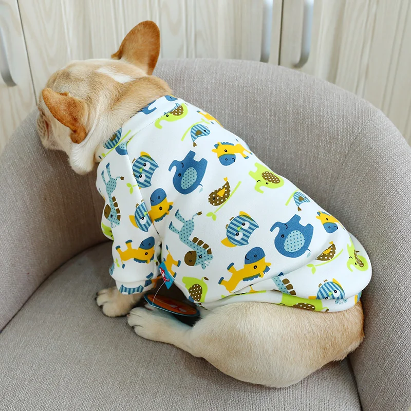 Осенне-зимняя женская рубашка с круглым вырезом куртка для маленьких животных