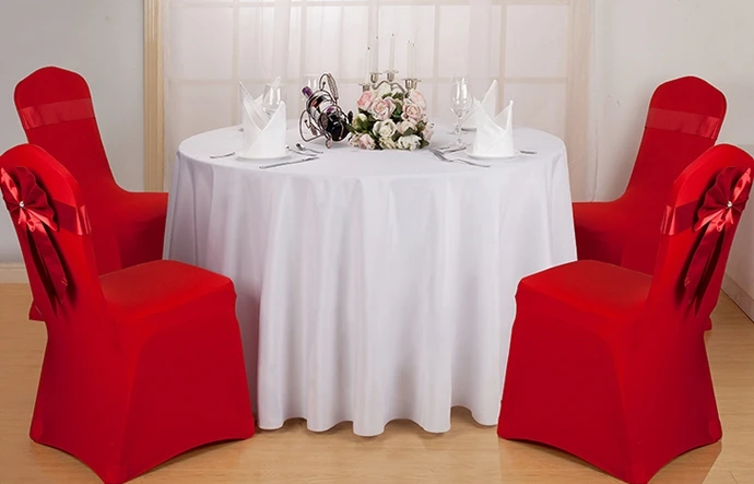 24 цвета свадебные покрытие стола скатерть полиэстер столовое белье в