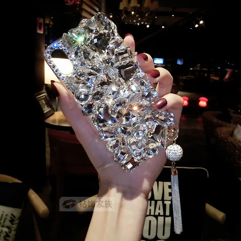 Bling diamond чехол для Samsung Примечание 8 5 4 3 2 S8 плюс S7 S6 Edge Plus S5 S4 s3 Кристалл Rhinestone