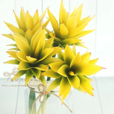 (4 шт./лот) Имитация тропического суккулента с высоким полюсом Агава одна ветка