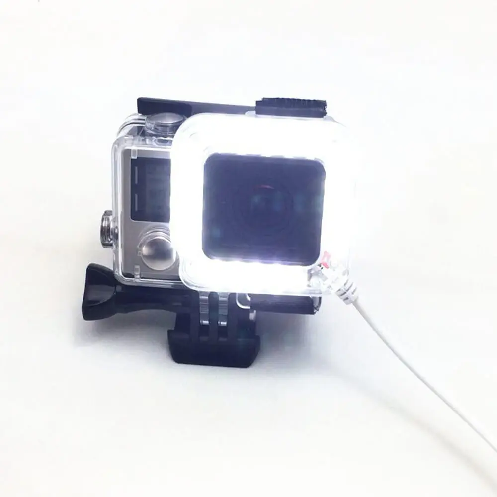 Suptig аксессуары для светодиодного заполняющего света GoPro Hero 4/3 + Корпус Объектива