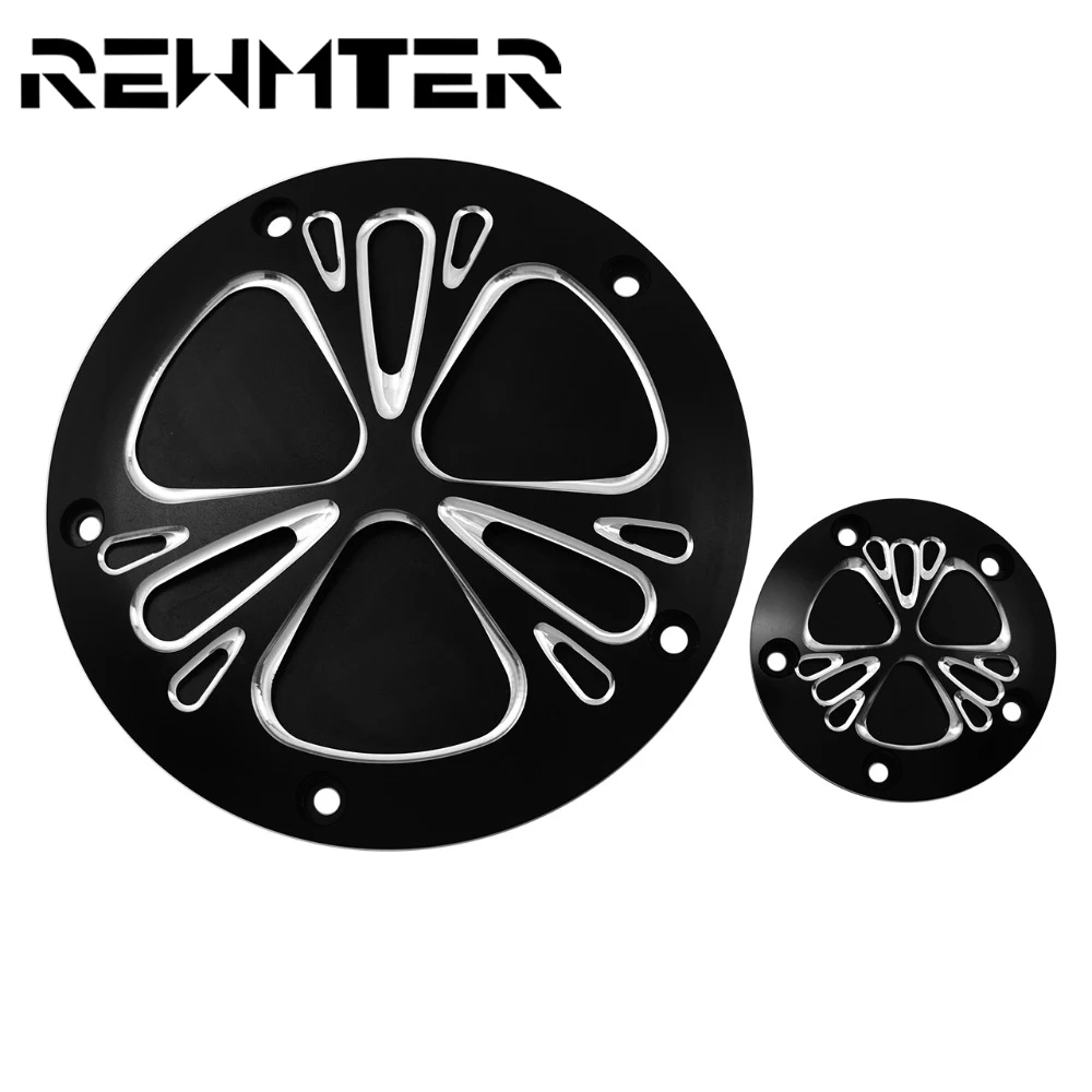 

Motorcycle Black CNC Bullet Hole Cam Derby Timer Cover 5 Holes For Harley Touring Road King Softail Heritage Dyna FLHTC
