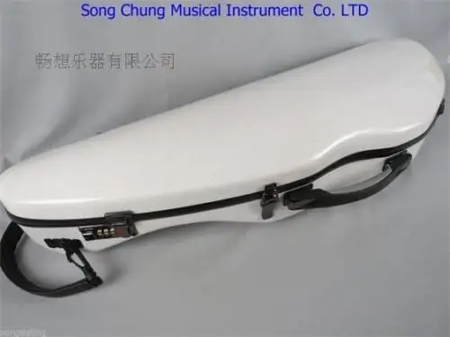 

1pcs Rare model fiberglass blue/whithe colorl coded lock violin case 4/4