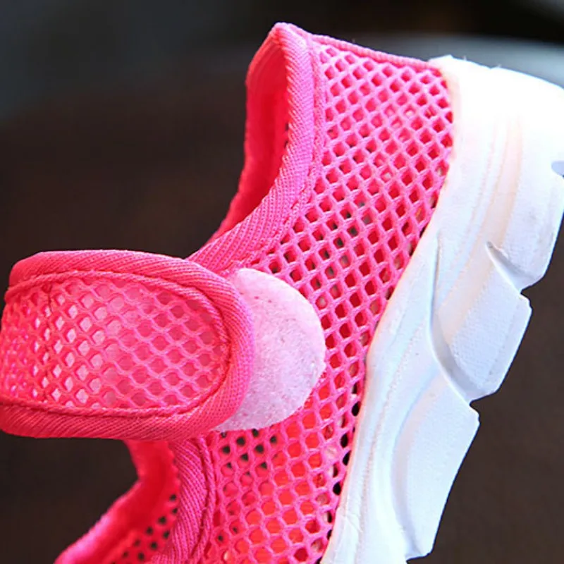 Girls Children Canvas Casual Shoes Summer 2018 Candy Breathable Mesh Kids Sports Boys Sneakers 6 Colors 2-11Y sports shoes | Детская