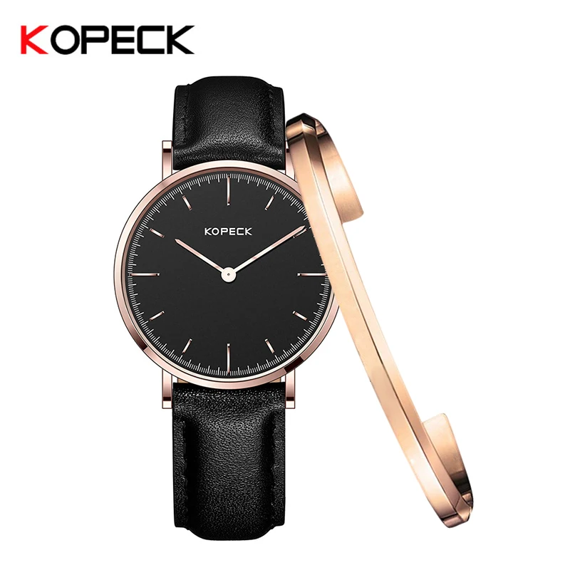 Женские кварцевые часы с ремешком kopek повседневные в подарок|mujer reloj|mujer casualmujer dress |