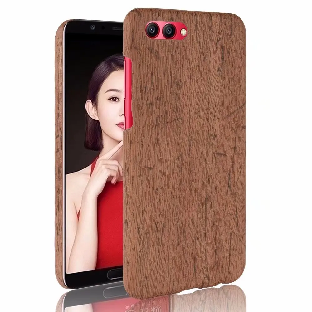 Abhoriz чехол для huawei honor V10 Ultra Slim дерева кожи жесткий корпус телефона |