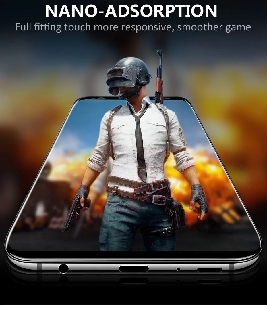 6D полностью изогнутое закаленное стекло для samsung Galaxy S9 S8 Plus Note 8 9 5D Защитная пленка для экрана samsung A6 A8
