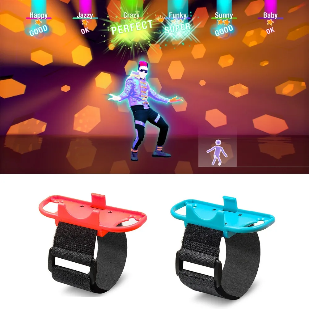 

2 PCS JUST-DANCE Game Dance Wrist Band Strap Nintend Switch Joy-con just dance Controller Wristband For Nintendo Switch NS