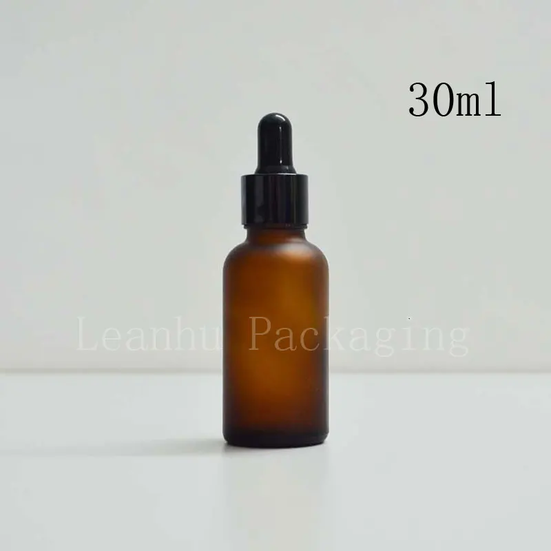 Высокое качество 30 мл матовое коричневое масло капельница бутылка оптовая