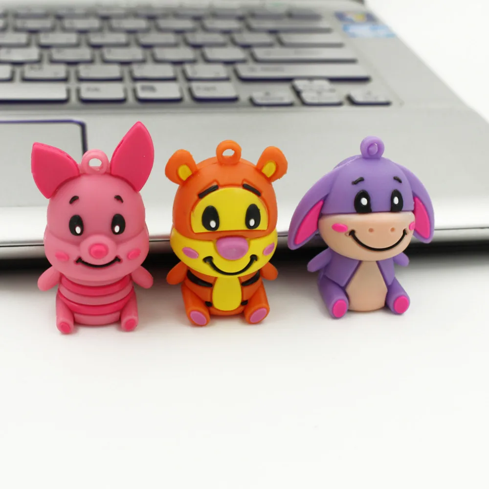 4 ГБ, 8 ГБ, 16 ГБ, 32 ГБ, Usb флеш-накопитель, флеш-накопитель с милым животным недди, u-диск, флеш-накопитель с милым осликом, тигром, карта памяти, флеш-карта