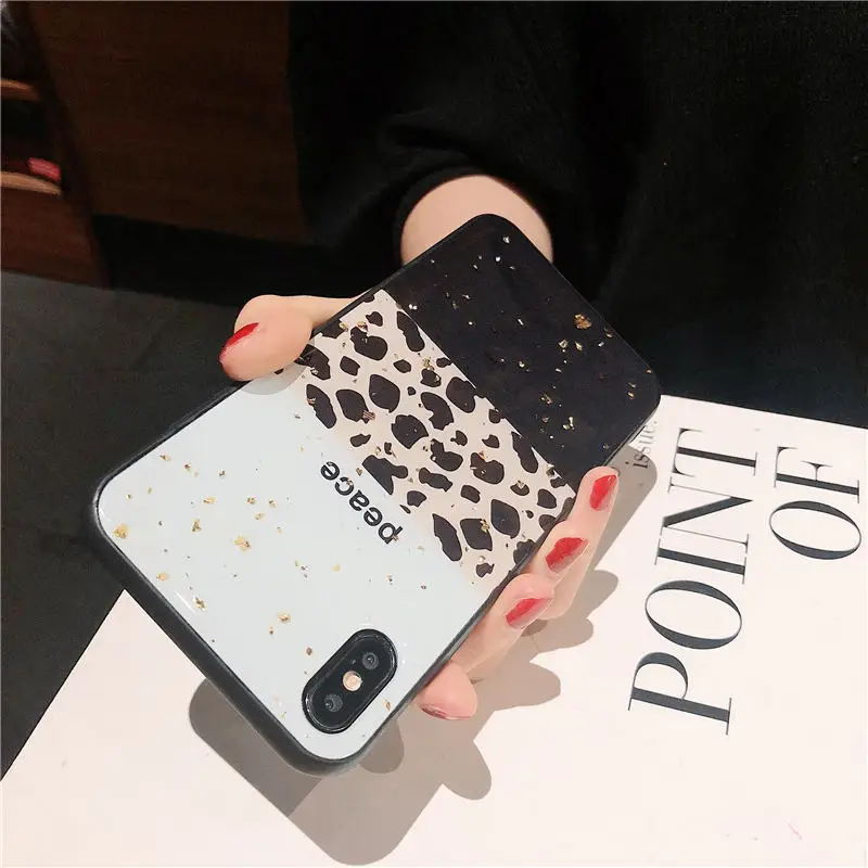 Роскошный леопардовый чехол из золотой фольги для Huawei P20 P30 P40 Lite Mate 20 30 Pro Y9S Honor 10i 8X
