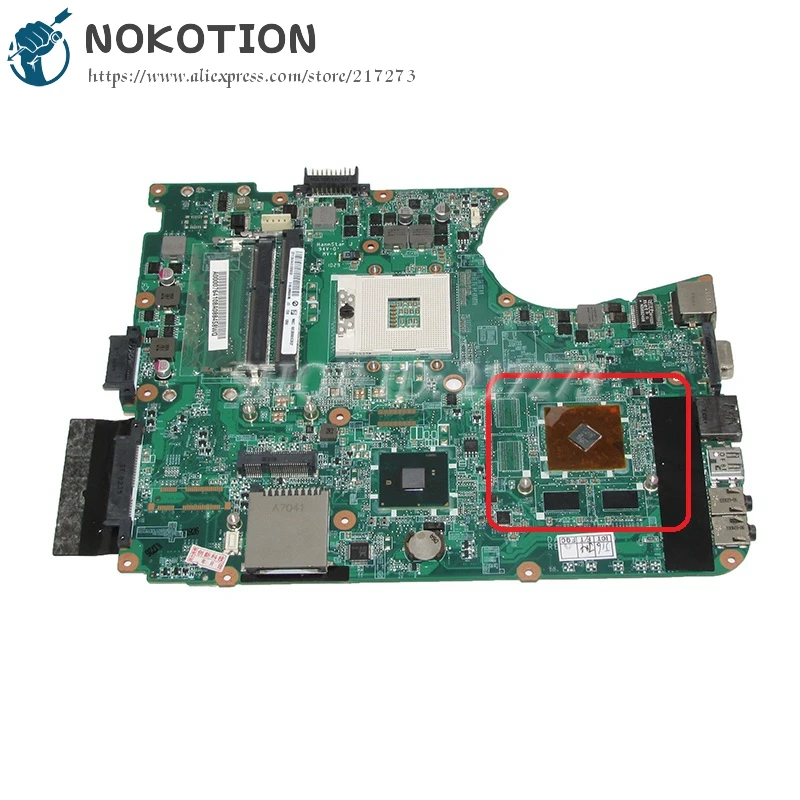 

NOKOTION Laptop Motherboard For toshiba satellite L655 Main Board A000076410 DABL6DMB8F0 HM55 DDR3