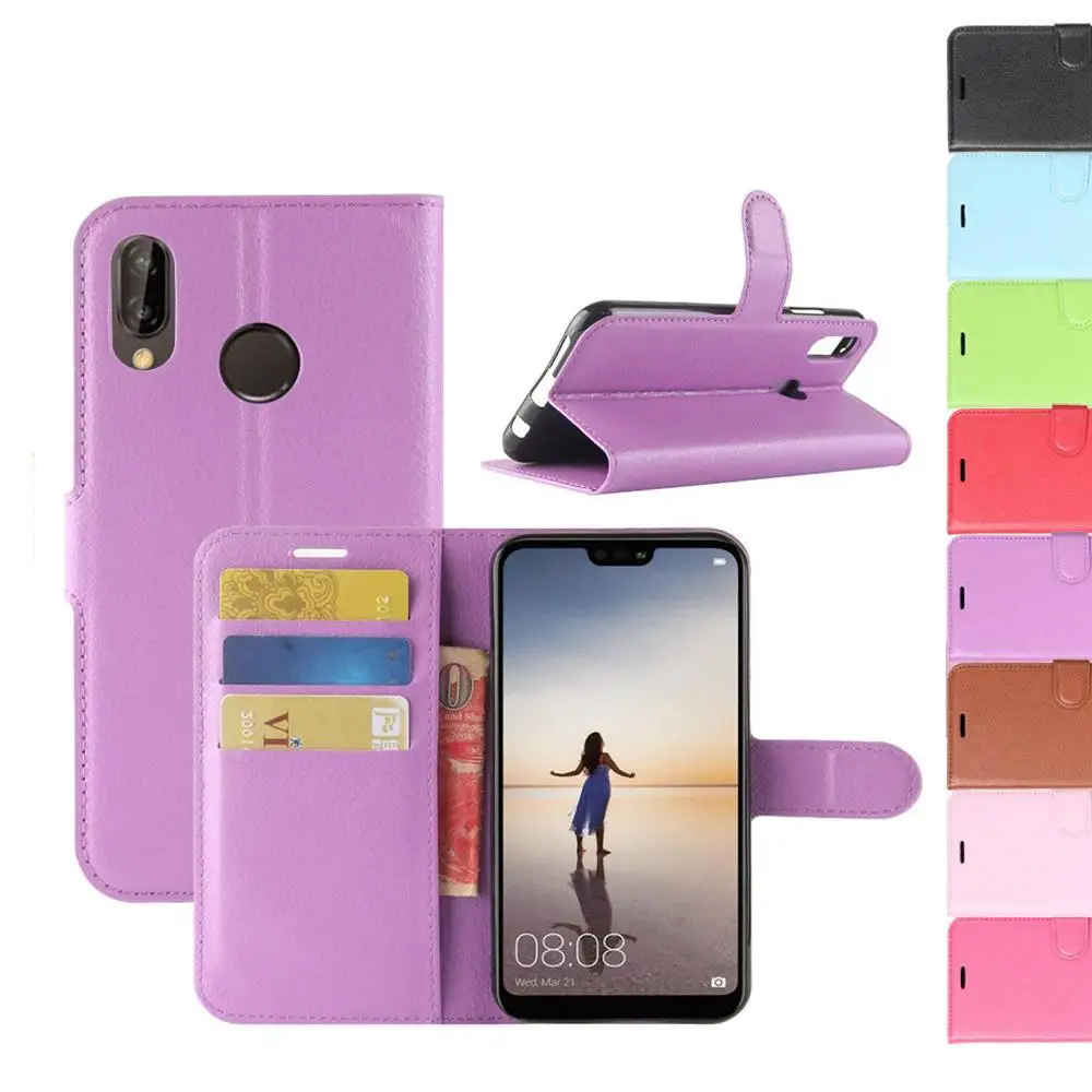 Для huawei P20 Lite Pro & Nova 3e Роскошные противоударный магнитных флип Кожа PU Стенд