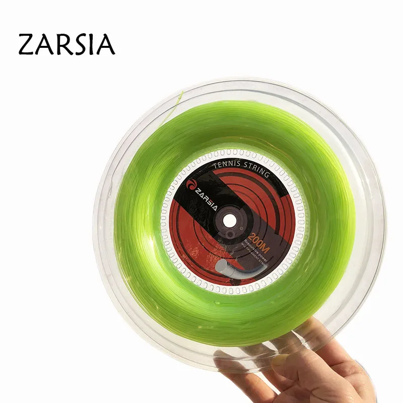 ZARSIA-cuerda elástica de nailon para raquetas de tenis, cuerda suave y duradera de 1,30mm, 60 libras, 1 carrete