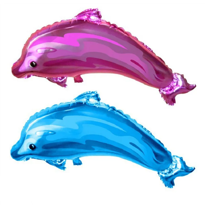 

Большой мультяшный дельфин, воздушный шар, 24 дюйма, детские игрушки, детское украшение для морской тематики, воздушный шар для океана