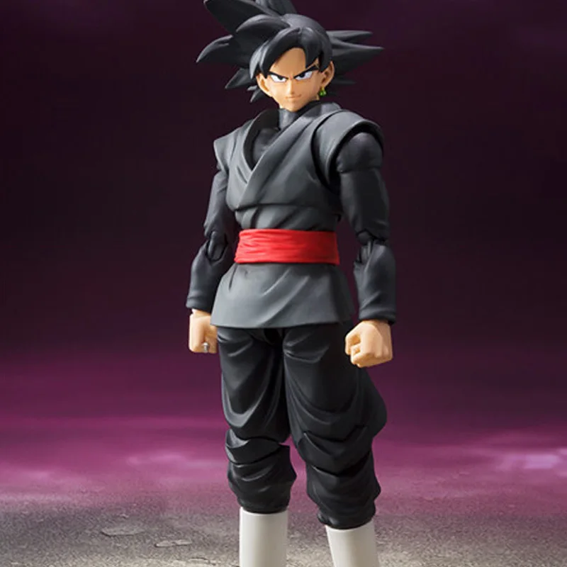14 см Супер Saiyan черный шарнир подвижная экшн фигурка Dragon Ball Z Коллекционные Подарочные модельные игрушки для детей
