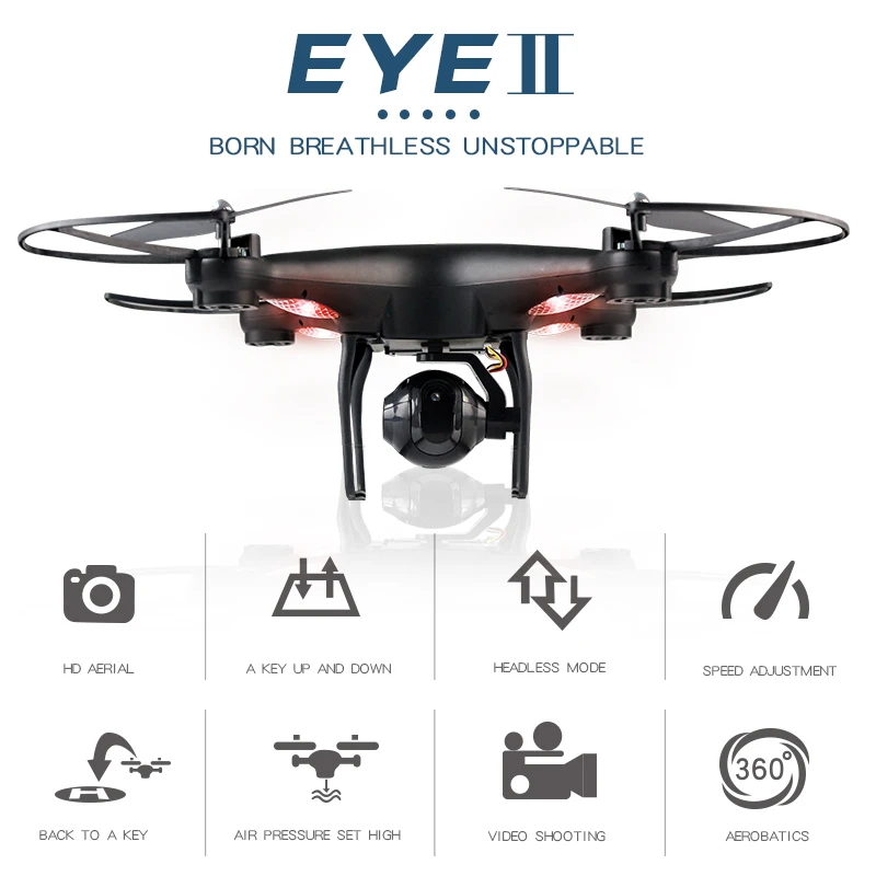 RC WI FI FPV Мультикоптер Дрон с 2MP HD Камера 6 оси дистанционного Управление Вертолет