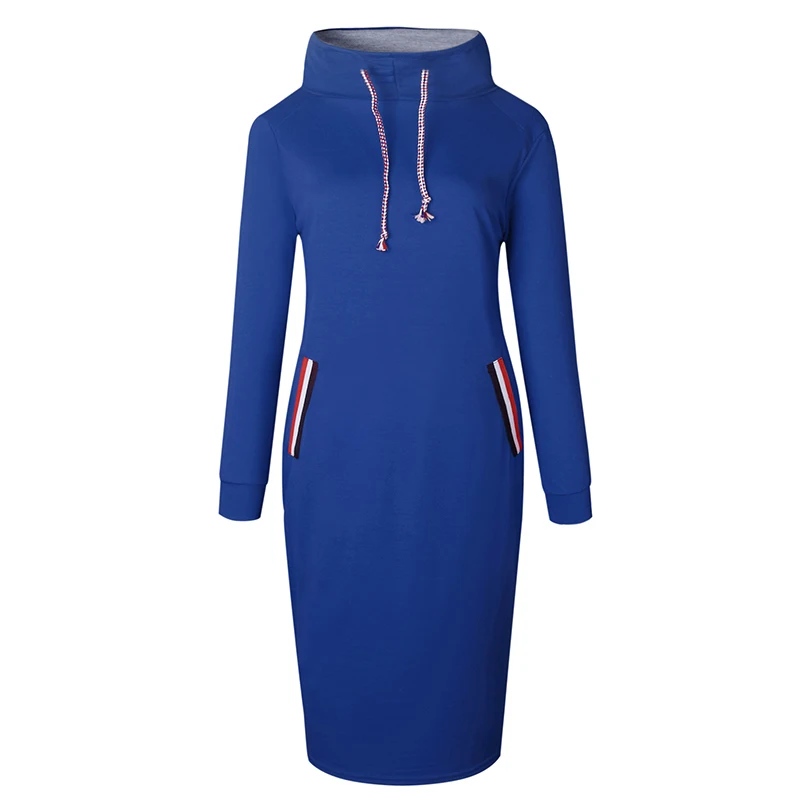 New Year's Turtleneck Pockets Pencil Women Winter Dress High Waist Long Sleeve Office DressTunic Wrap Vestidos Mujer kerst jurk | Женская