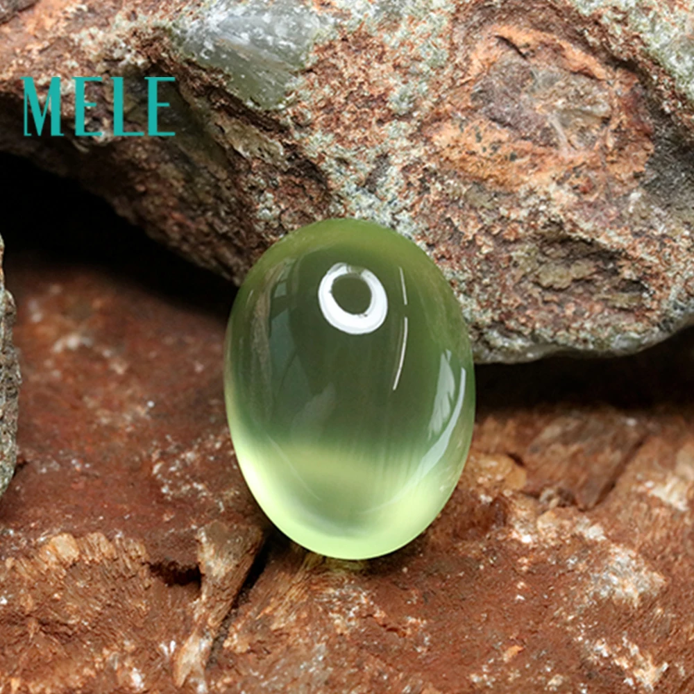 

Top quality Australia natural prehnite for jewelry making,Oval shape 15X20X10mm 24.5ct loose gemstone