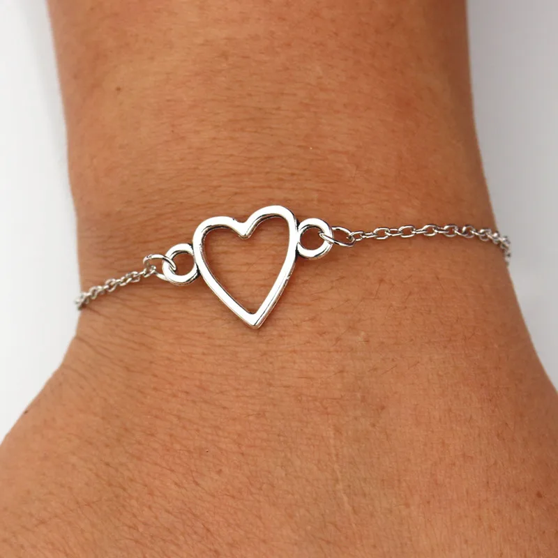 SL178 One Direction Charm Heart Bracelets Bangle Jewelry pulseras mujer Women Bracelet European &amp American Valentine's Gift |