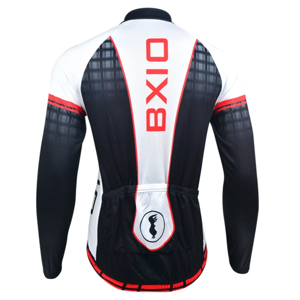 BXIO Winter Cycling Clothing MTB Men's Bike Clothes Pro Team Jersey Thermal Long Sleeve Bicycle Wear Ropa Ciclismo 012-J | Спорт и