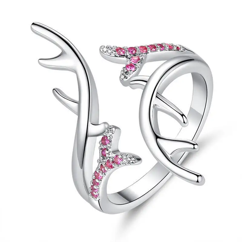

Dovolov Engagement ring Crystal Cubic Zirconia rings for women Pattern ring with stone rings for girls