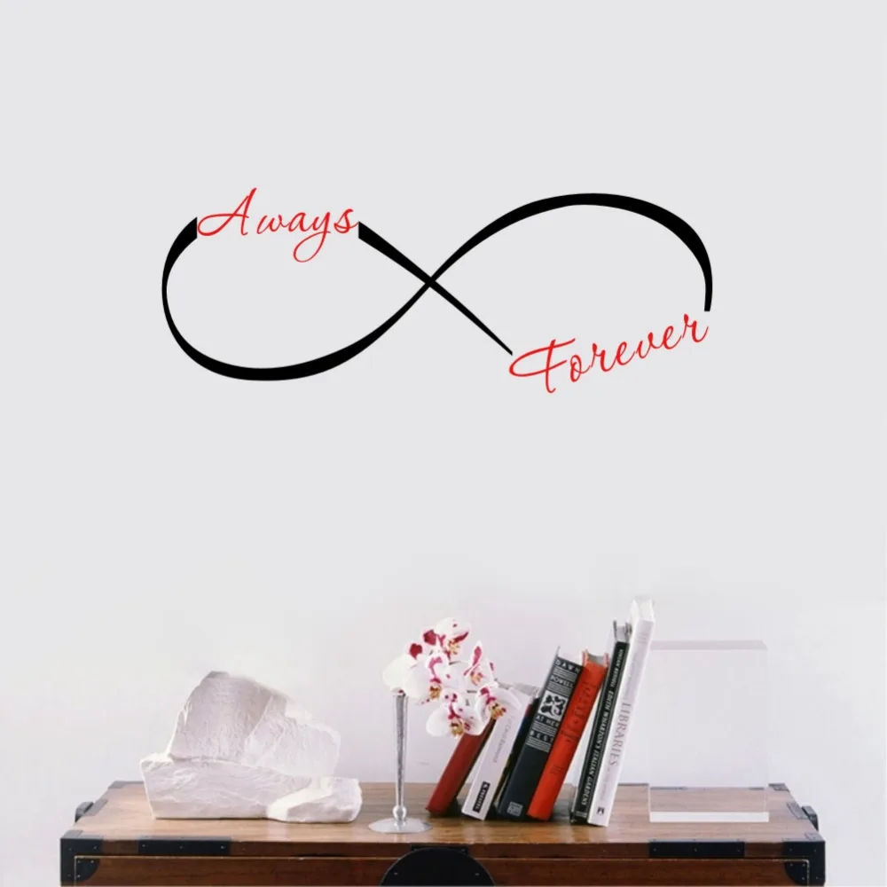 Виниловые наклейки на стену с надписью Always Forever Infinity|vinyl wall stickers|wall stickerstickers for |